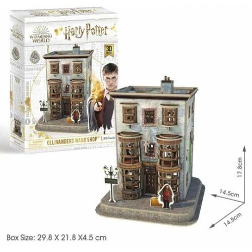 3D Puzzle Harry Potter - Ollivander Pálcabolt (66 db-os; 8+) méretek