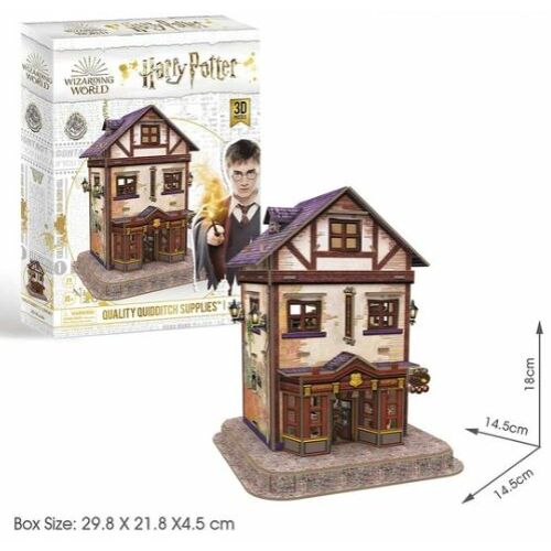 3D Puzzle Harry Potter - Kviddics Bolt (71 db-os; 8+) méretek
