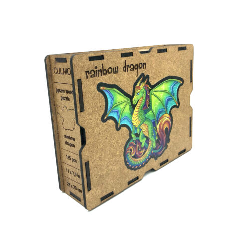 Szivárványos sárkány különleges fa puzzle (14+) doboza