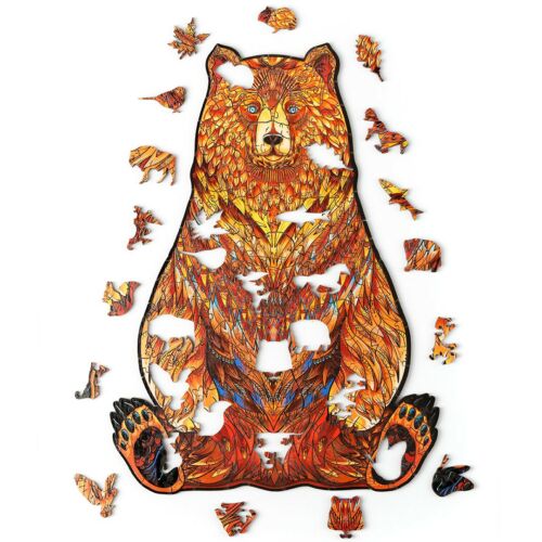 Bozontos Medve különleges fa puzzle (158 db-os, 14+) részlet