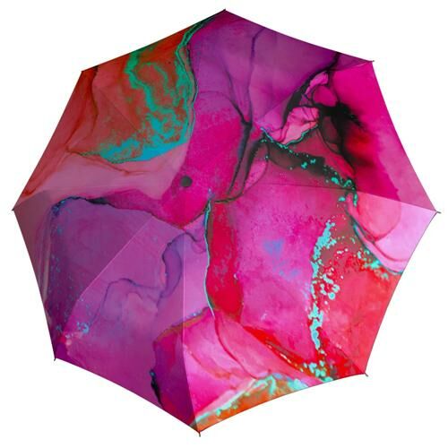 Doppler automata női esernyő (Carbonsteel Magic) rózsaszín-lila nyitva