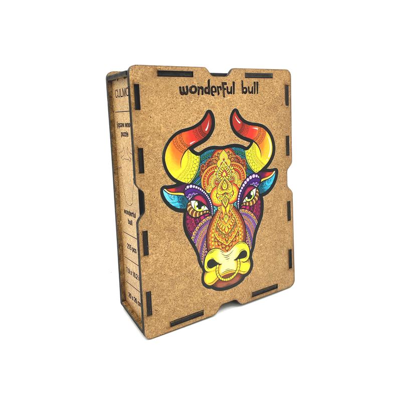 Bámulatos Bika különleges fa puzzle (215 db-os, 14+)